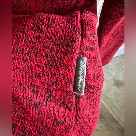 Eddie Bauer Boy’s Red and Gray Pullover Sweater - Picture 5 of 5